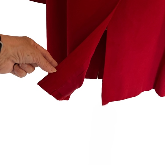 Cleo Red 3/4 length Jacket - Picture 7 of 12